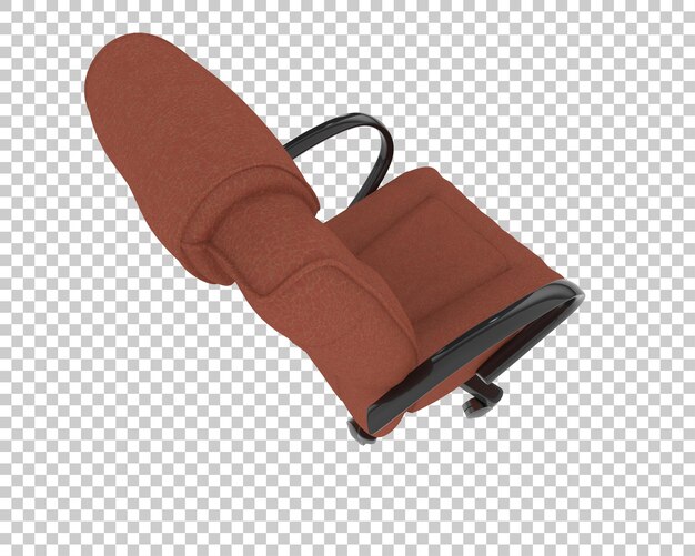 Silla de oficina moderna de color marrón