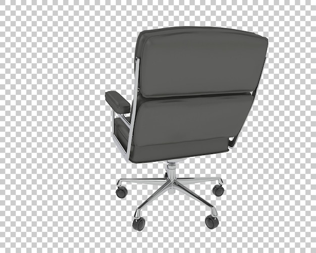 Silla de oficina moderna de cuero negro