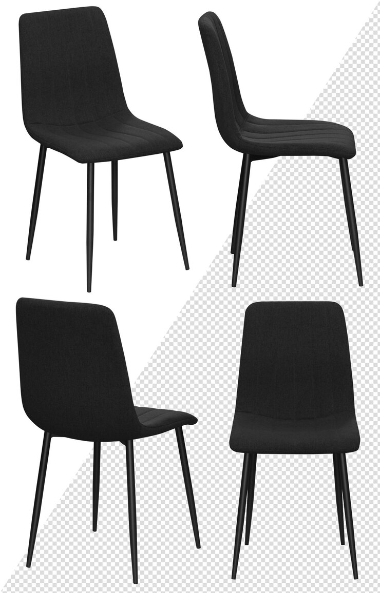 Silla para oficina o hogar Elemento interior Aislado del fondo Desde diferentes ángulos