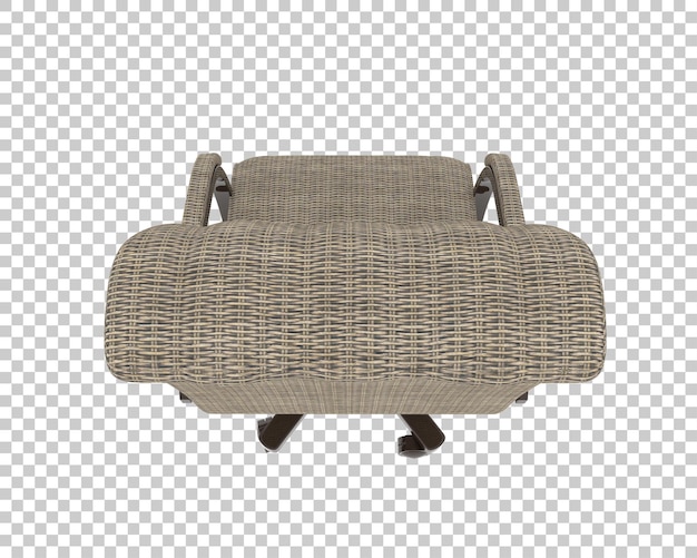 Silla reclinable de color beige