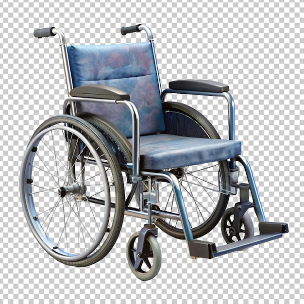 PSD silla de ruedas aislada sobre un fondo transparente