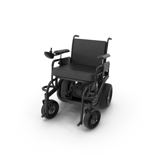 Silla de ruedas eléctrica negra para la movilidad y la independencia