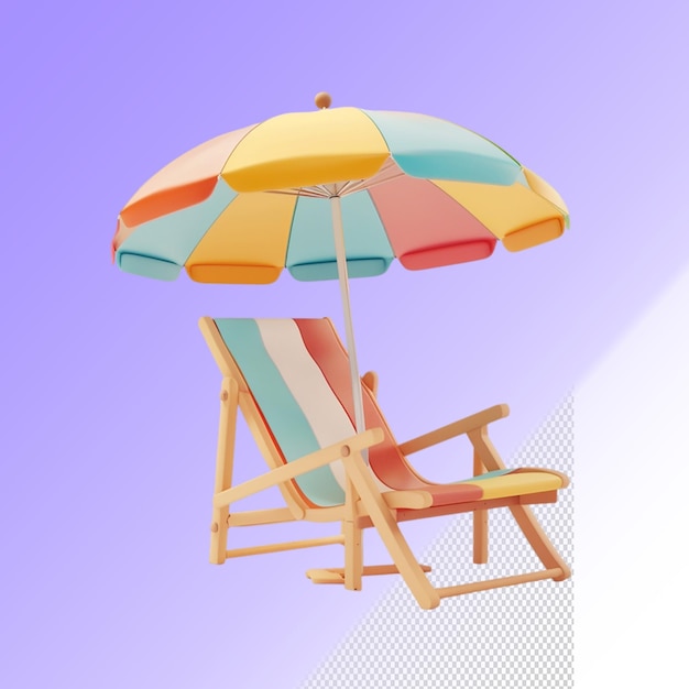 Una silla con una silla de playa debajo de ella que tiene una silla de playa bajo ella