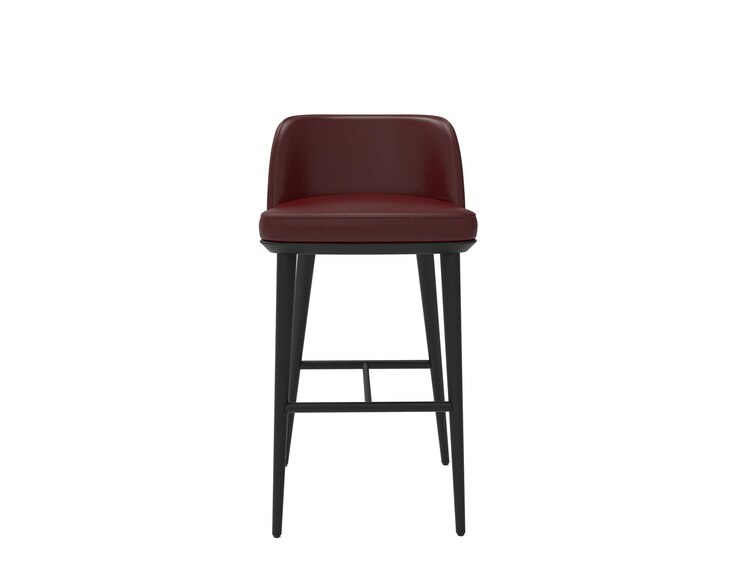 PSD silla de taburete de bar moderna y lujosa aislada sobre fondo blanco colección de muebles