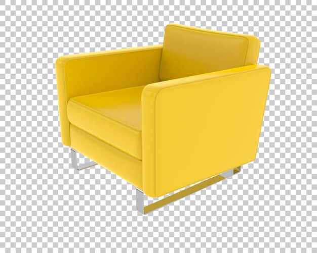 Sillón amarillo moderno