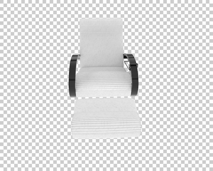 PSD sillón blanco moderno