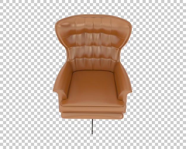Sillón de cuero marrón