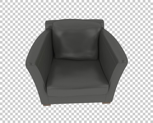 Sillón de cuero negro