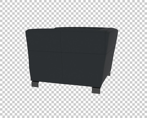Sillón de cuero negro