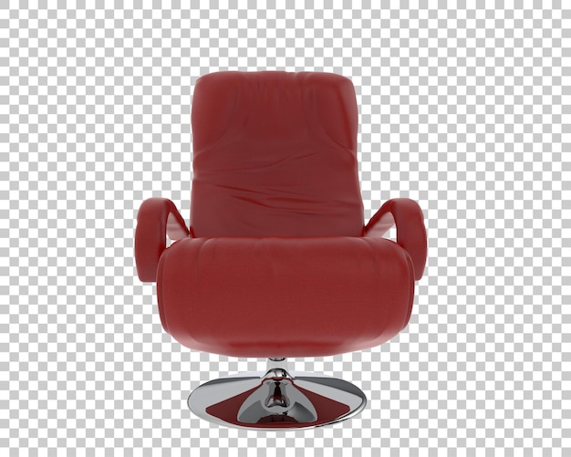 Sillón de cuero rojo