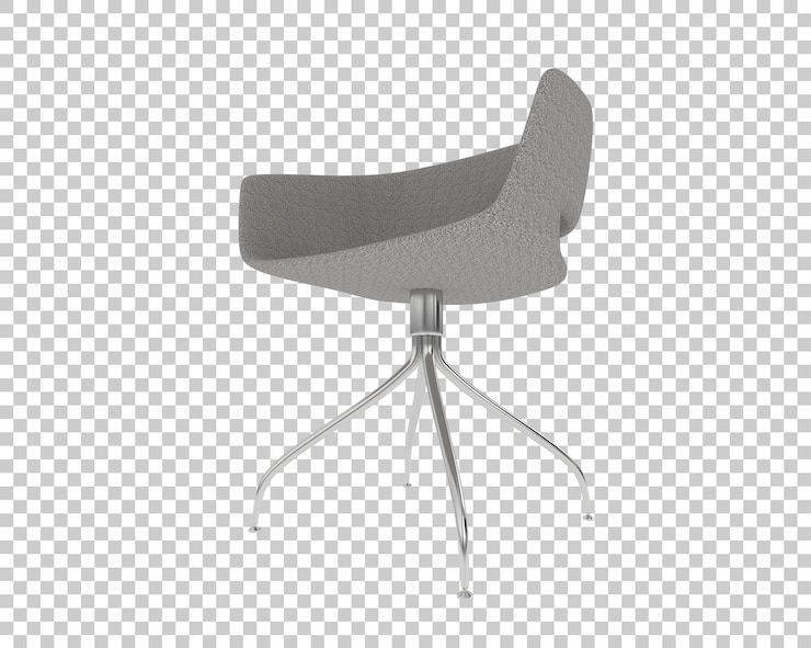 PSD sillón giratorio gris moderno
