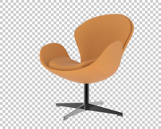 Sillón giratorio naranja