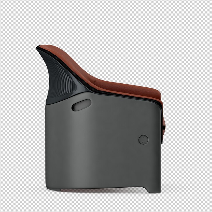 PSD sillón isométrico 3d render aislado