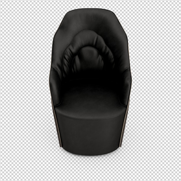 Sillón isométrico 3D render aislado