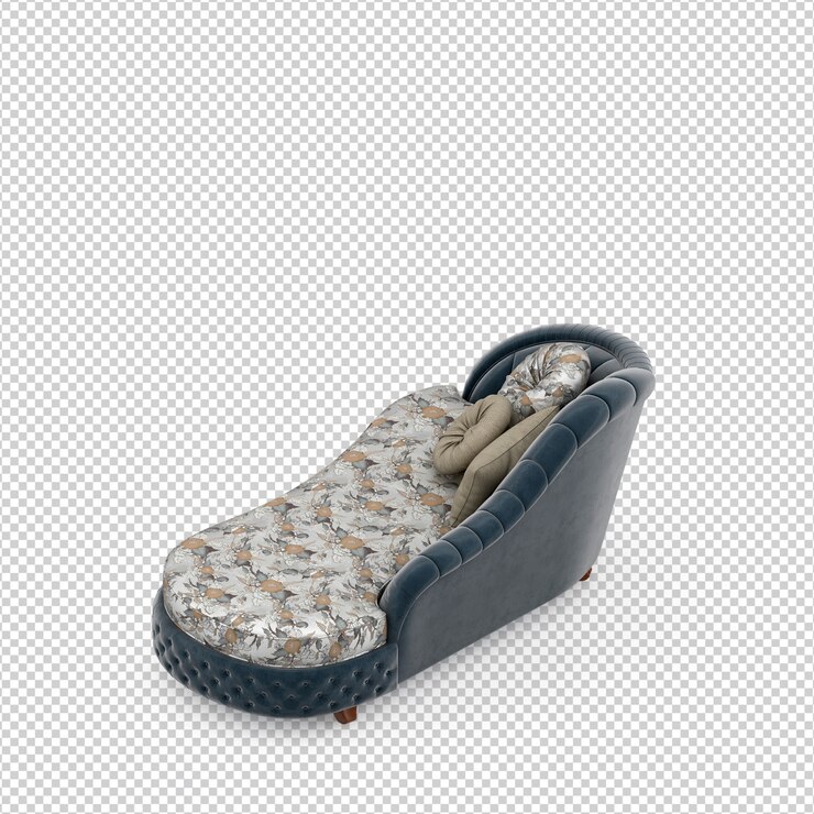 PSD sillón isométrico 3d render aislado