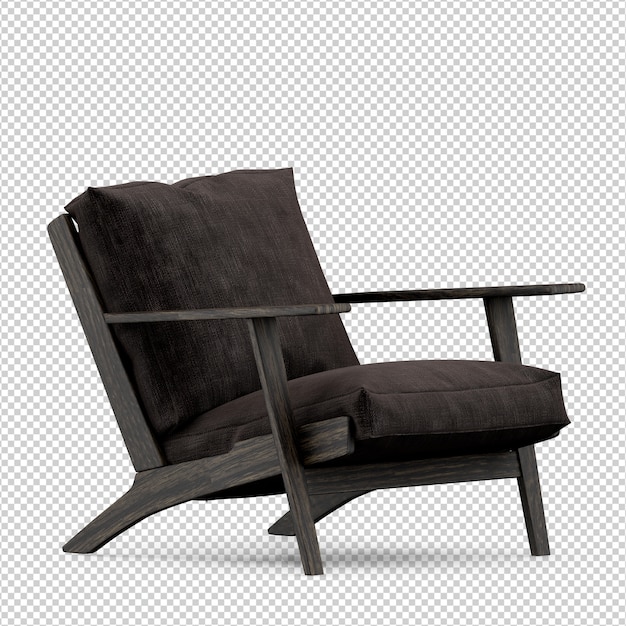 Sillón isométrico 3D render aislado