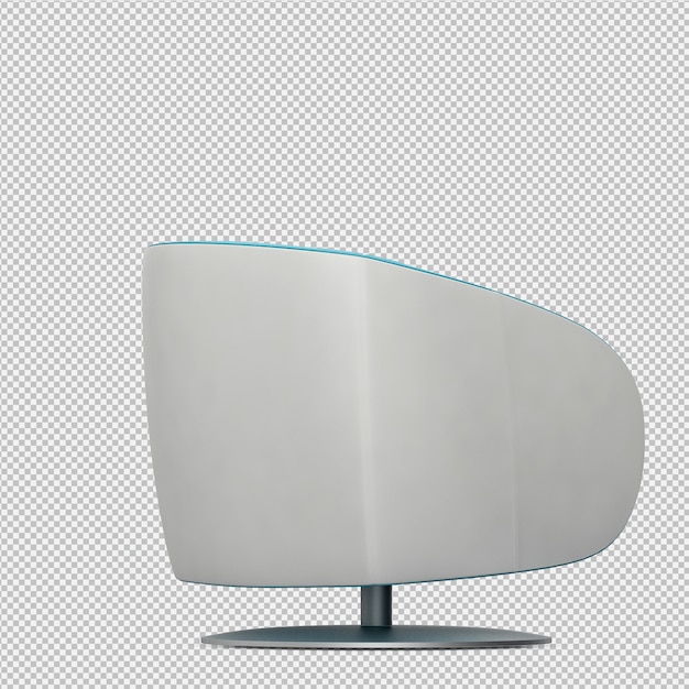 Sillón isométrico renderizado 3D