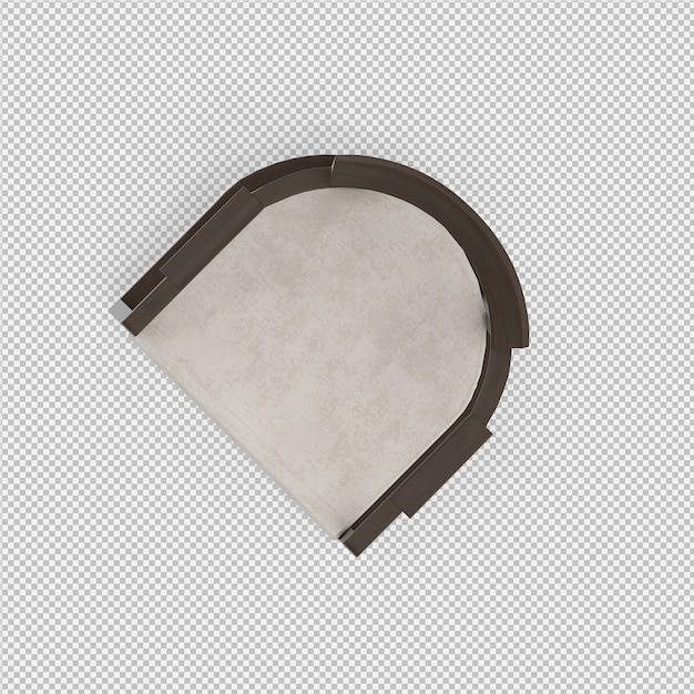 Sillón isométrico renderizado 3D