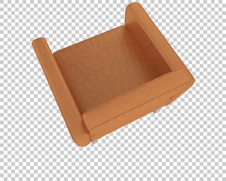 PSD sillón de madera moderno