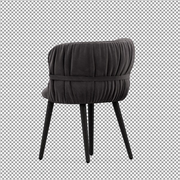 Sillón minimalista en renderizado 3d