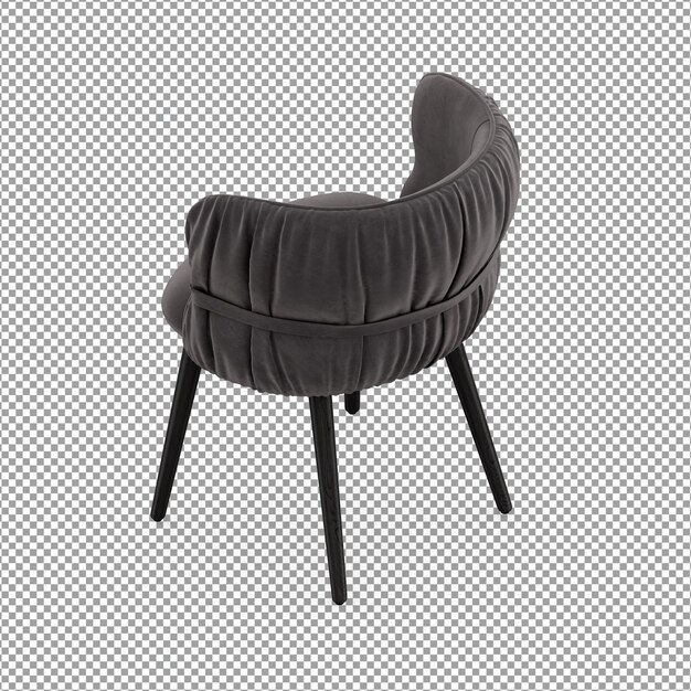 Sillón minimalista en renderizado 3D