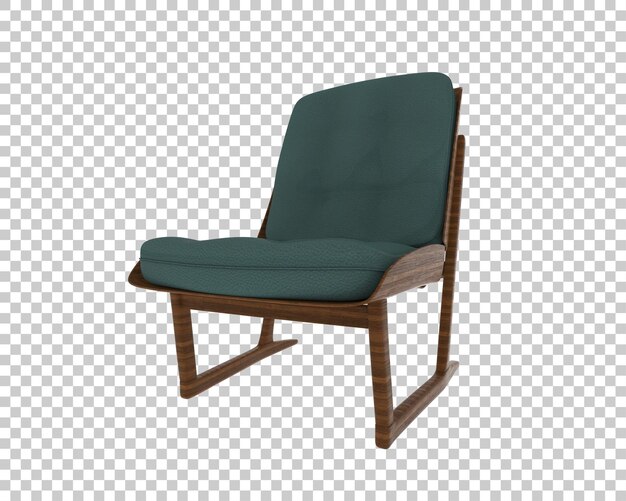 Sillón moderno de teal de mediados de siglo