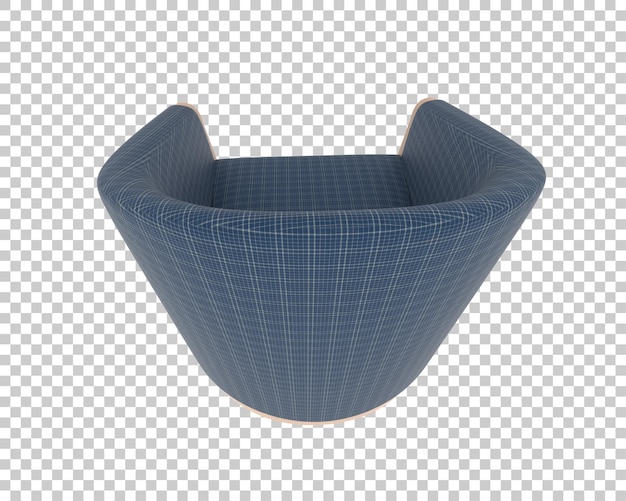 Sillón tapizado azul