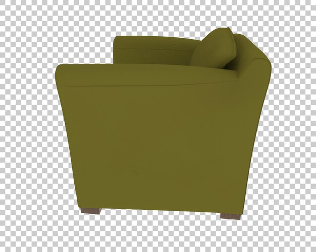 Sillón tapizado verde