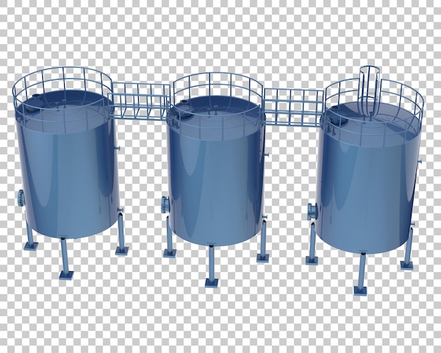 PSD silo aislado en la ilustración de representación 3d de fondo transparente