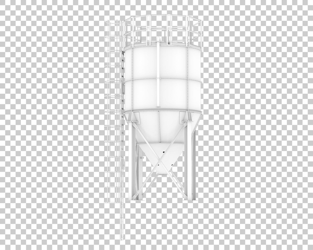 Silo isolato su sfondo trasparente 3d rendering illustrazione