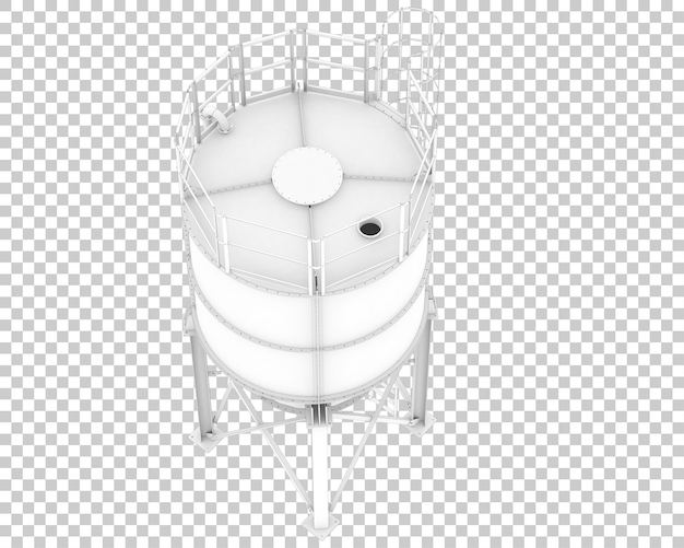 Silo isoliert auf transparentem Hintergrund 3D-Rendering-Illustration