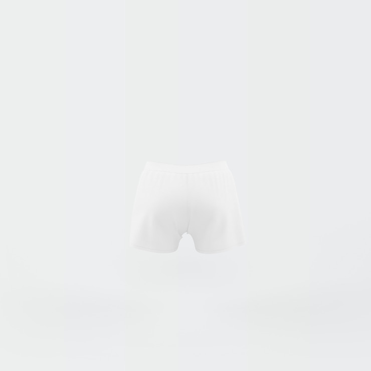 PSD silueta blanca de pantalones cortos