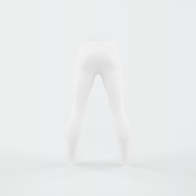 Silueta blanca de pantalones
