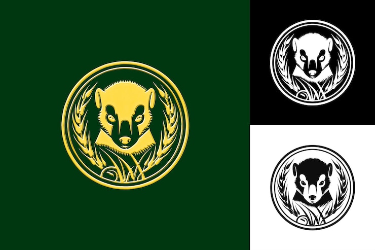 PSD silueta de cara de icono de mangosta con ilustración ágil de frontera africana diseño de arte vectorial de animales