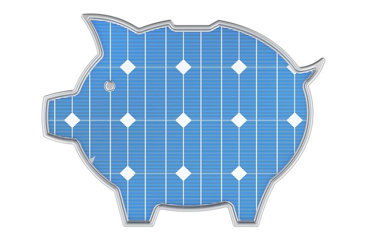 PSD silueta de puñeta con textura de panel solar concepto de ahorro de consumo de energía renderización 3d aislada sobre un fondo transparente