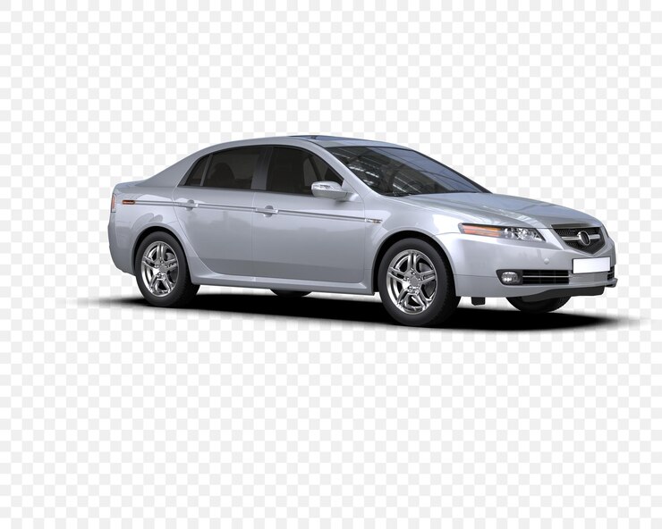 PSD silver acura tl sedan design automóvel moderno