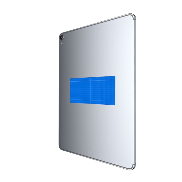 Silver Tablet Mockup