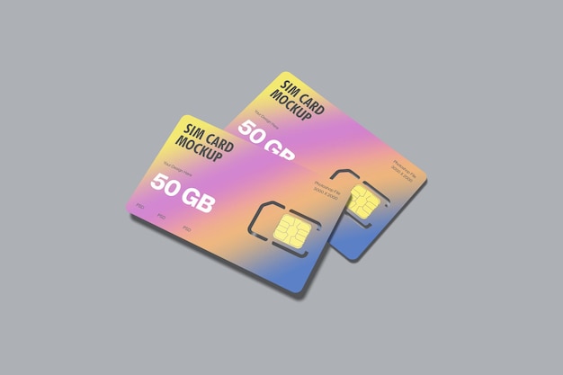 PSD sim-karten-mockup