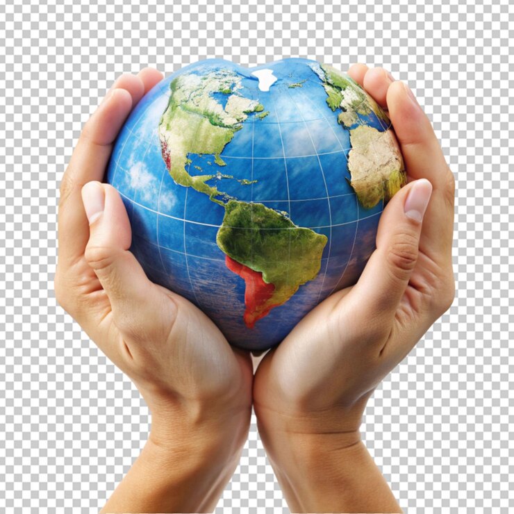 simbolizando el mapa del mundo y la atención requerida en fondo blanco