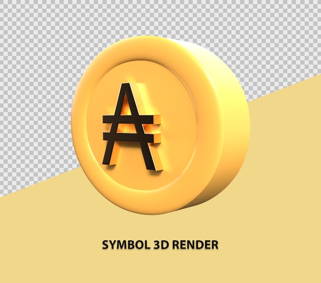Simbolo 3D Rendering