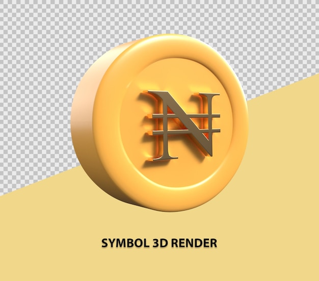 Símbolo 3d renderização