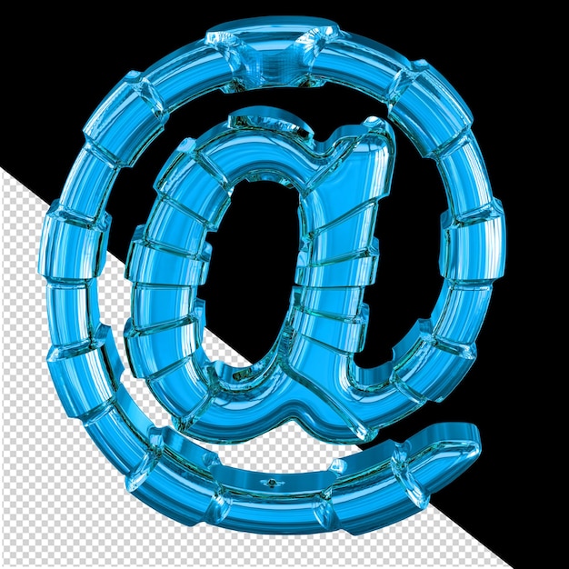 Símbolo 3d con tiras horizontales