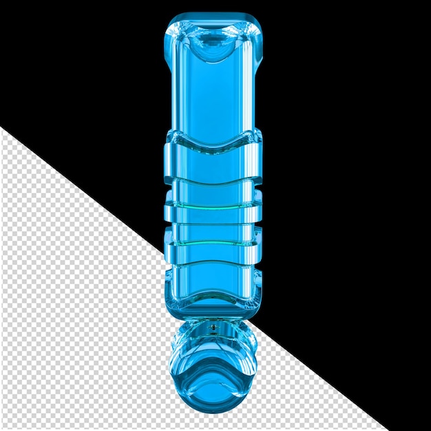 Símbolo 3d con tiras horizontales