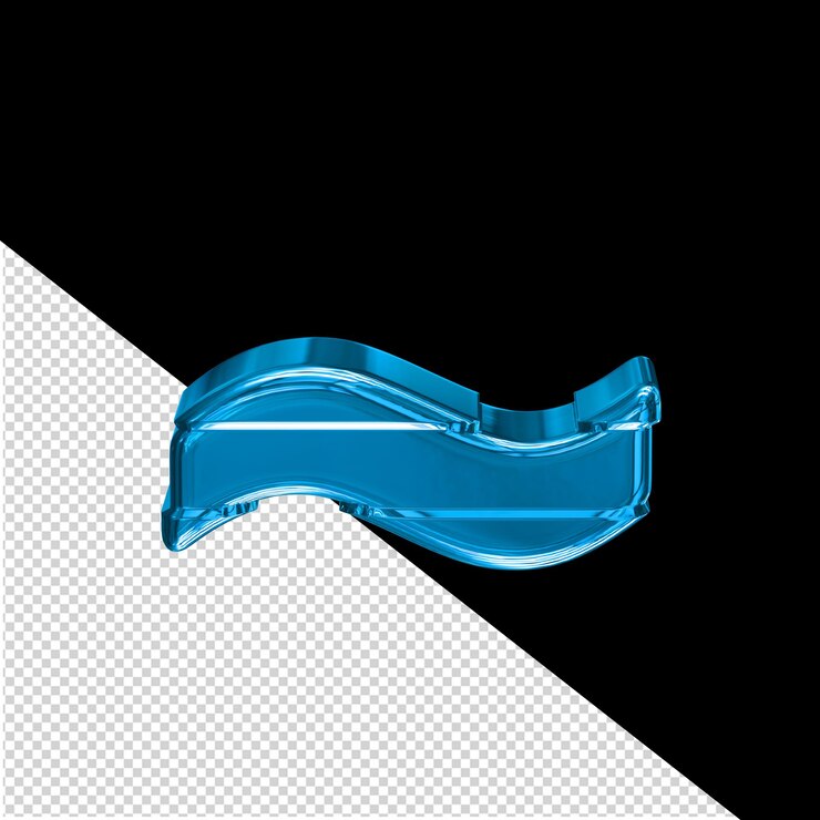 PSD símbolo azul con tiras horizontales