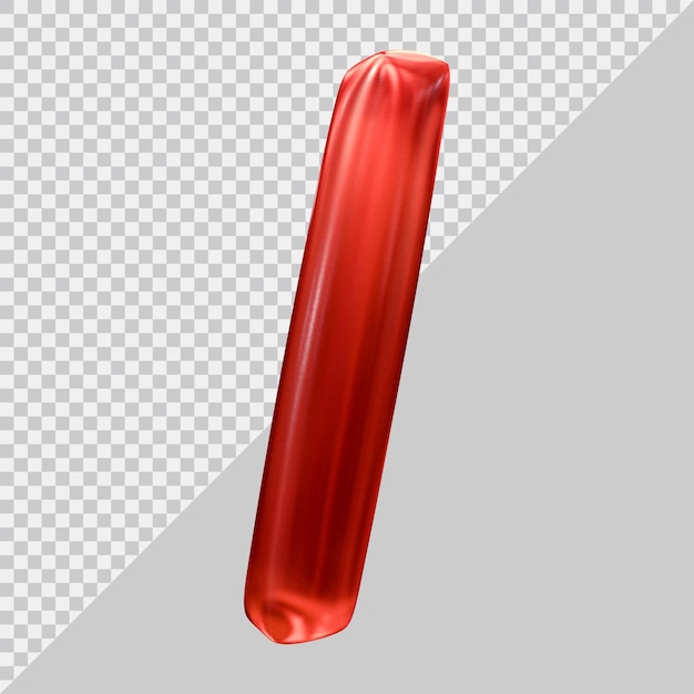 PSD símbolo de barra en render 3d