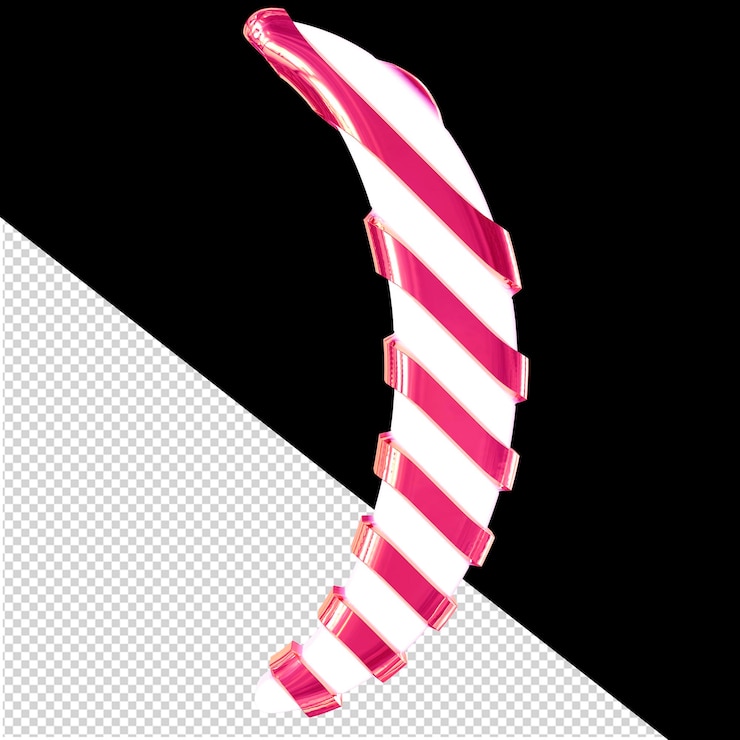 PSD símbolo blanco con finas tiras diagonales rosas.