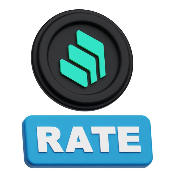 símbolo criptográfico compuesto icono 3D aislado en el fondo blanco