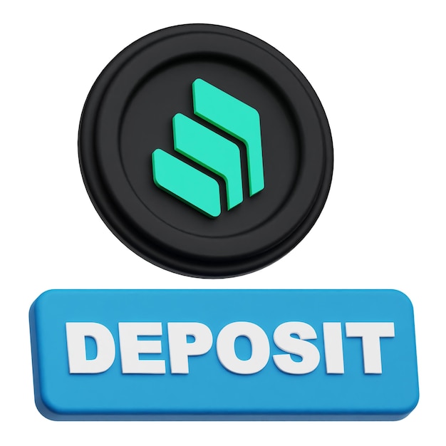 símbolo criptográfico compuesto icono 3D aislado en el fondo blanco