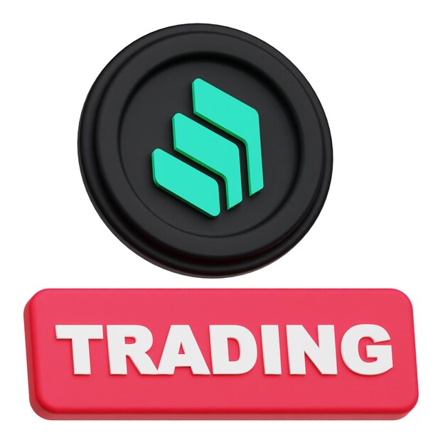 símbolo criptográfico compuesto icono 3D aislado en el fondo blanco