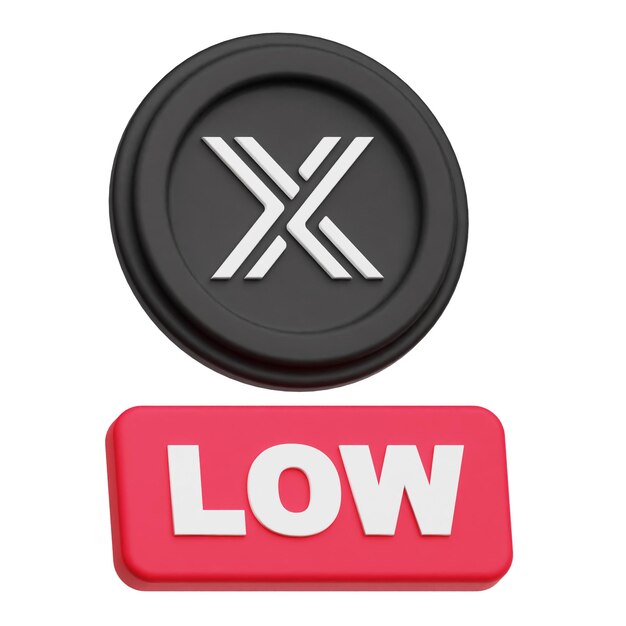 símbolo criptográfico inmutable icono 3D aislado en el fondo blanco